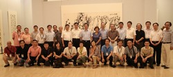 2014年省画院30周年作品展，在中国美术馆合影